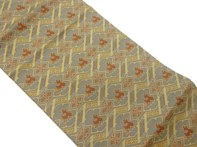 有栖川模様織出し名古屋帯